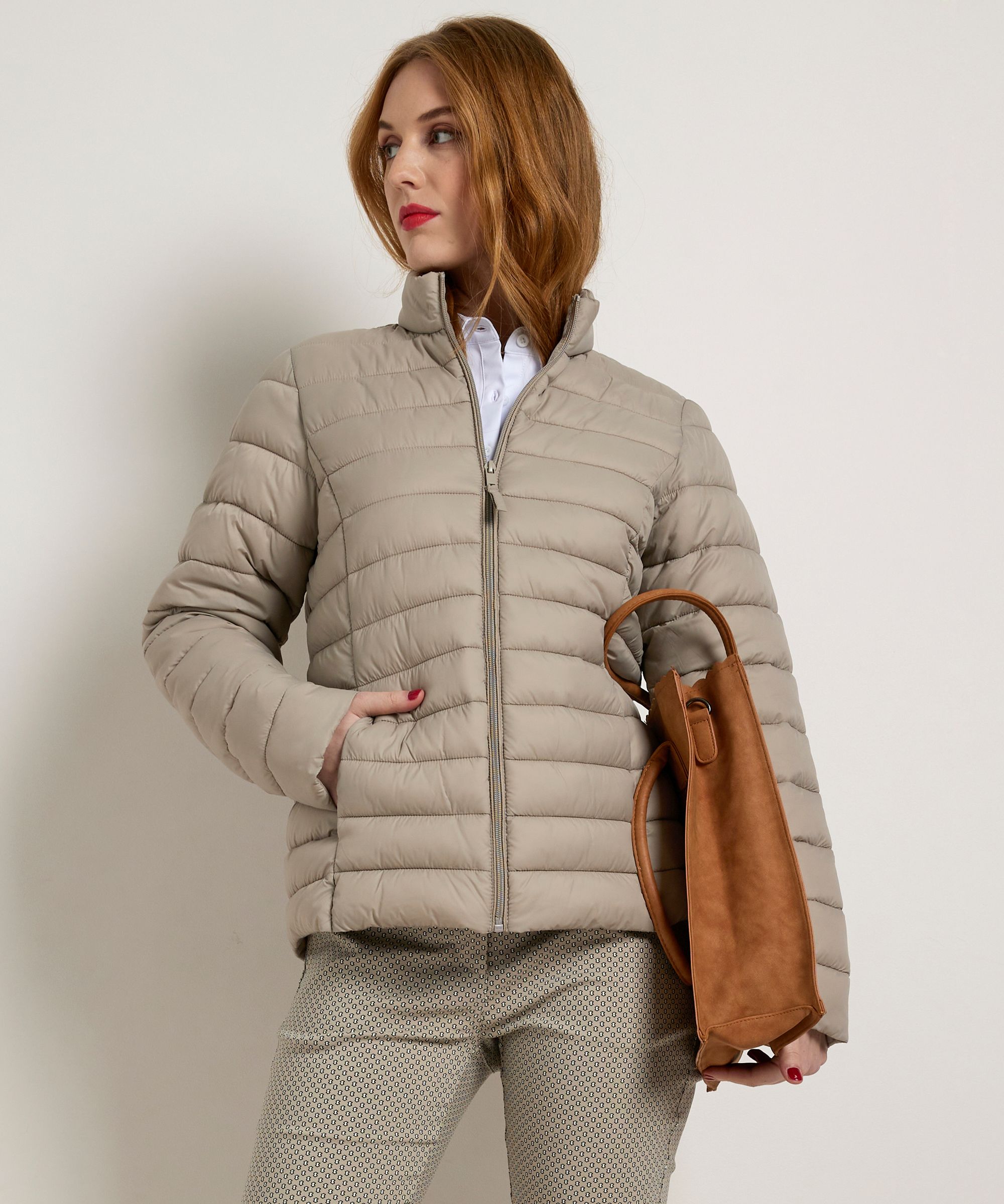 basic jas met opstaande kraag