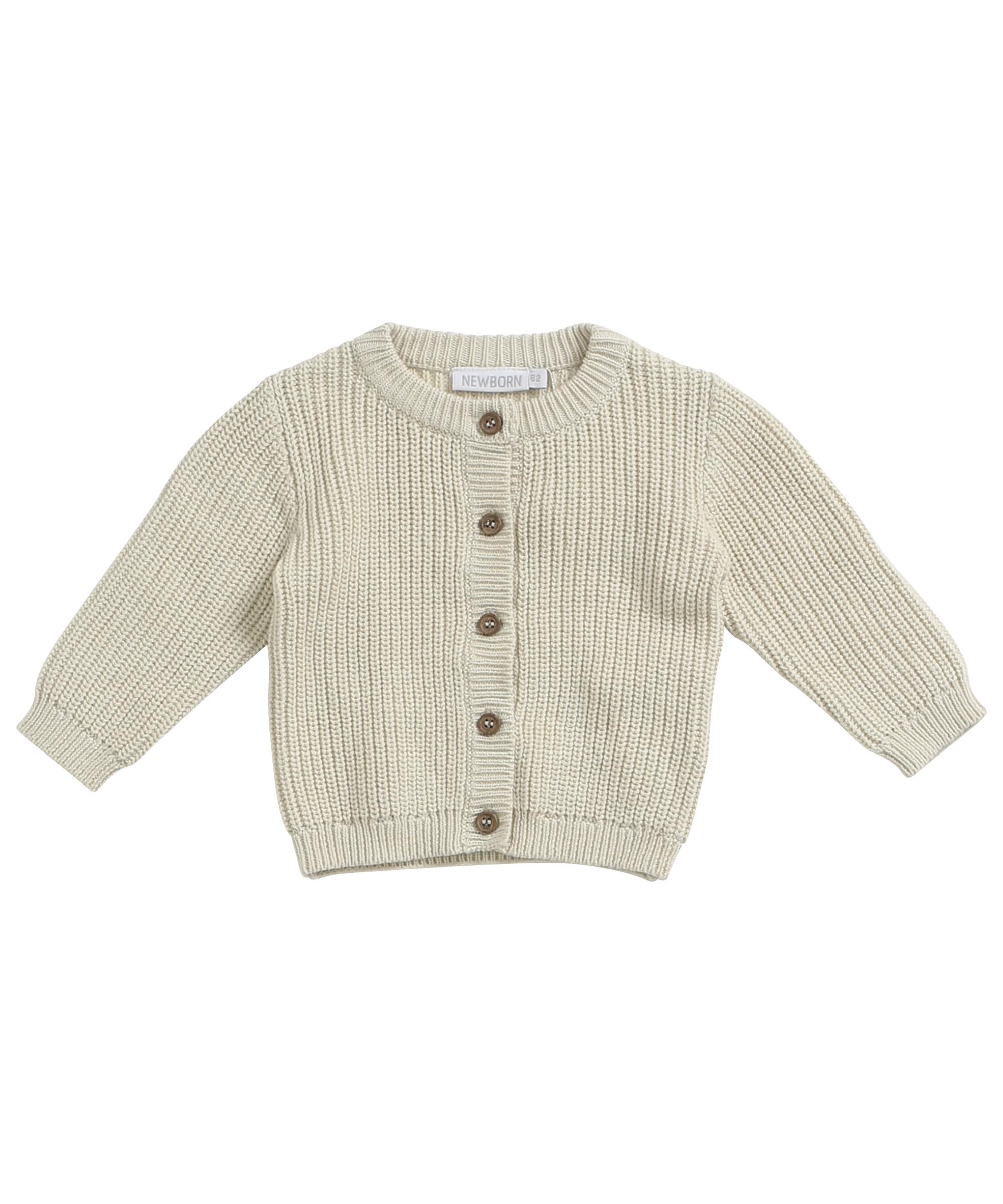 Baby fijngebreid vestje beige 