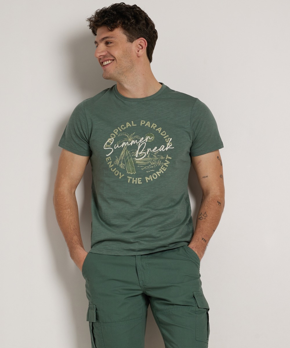 t-shirt met frontprint