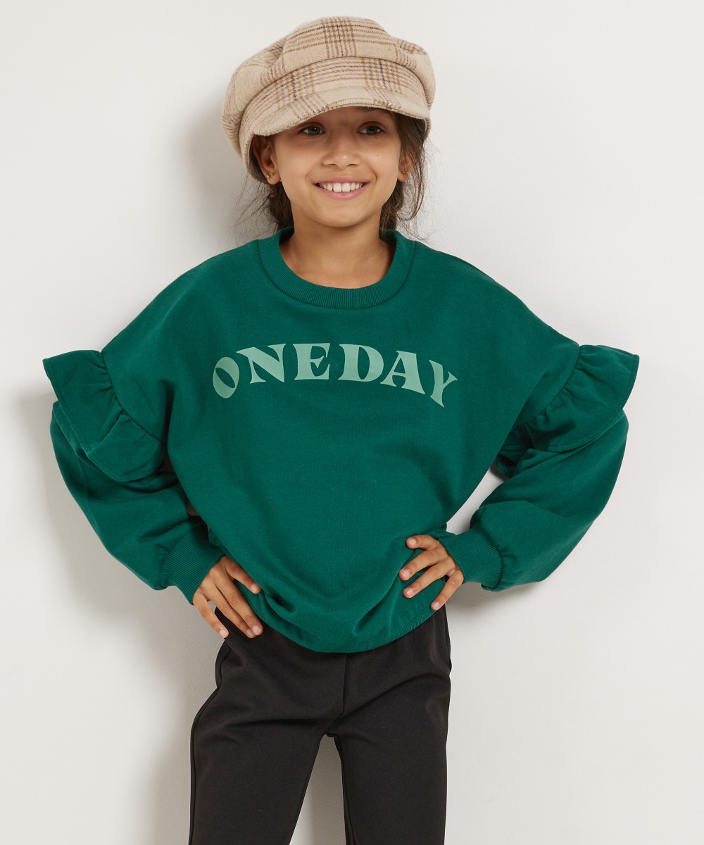 oversized trui met ruches
