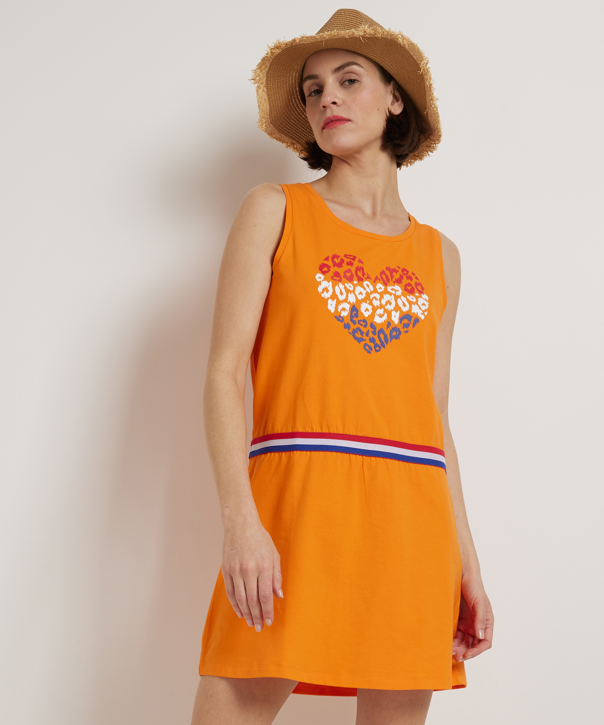 oranje jurk