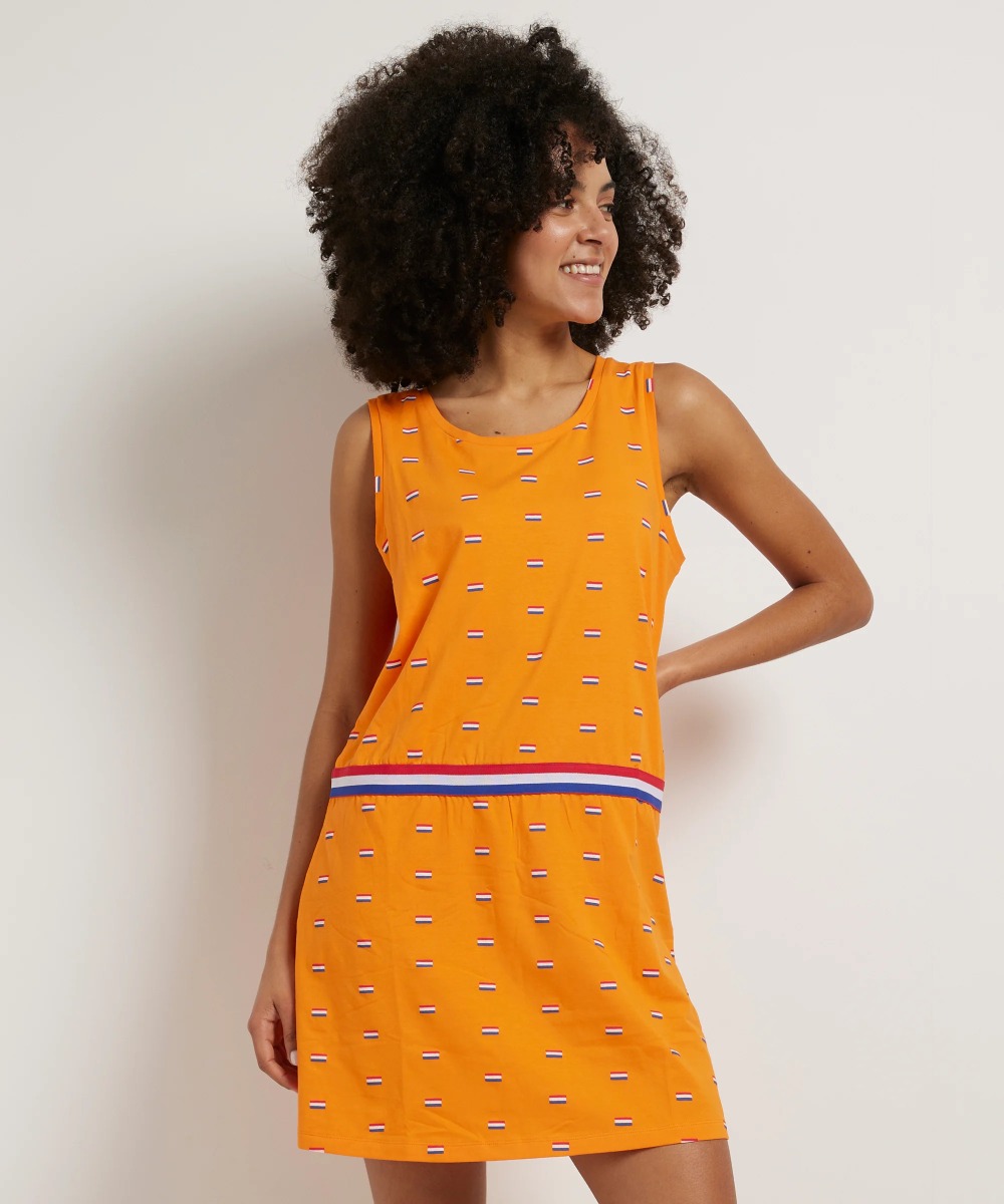 oranje jurk