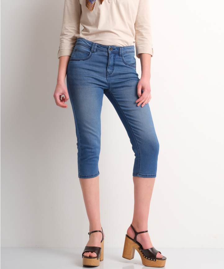 stretch capri jeans (mid)