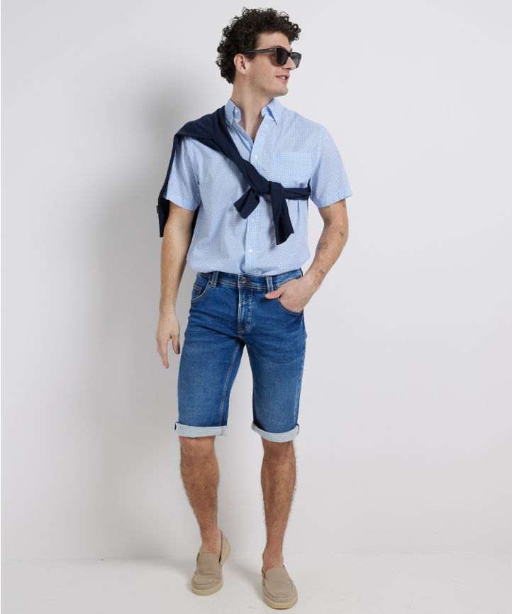 slim fit jogg jeans bermuda