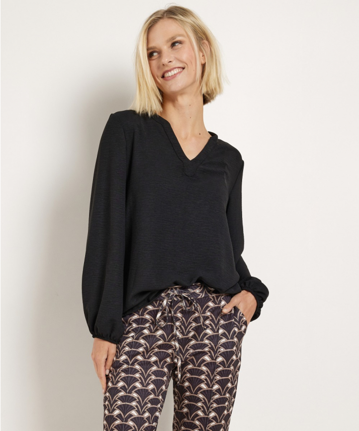 Top met v hals best sale