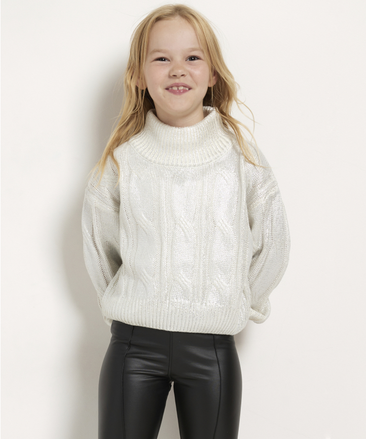 Witte trui met col clearance