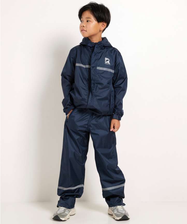 opvouwbare kinder regenbroek blauw