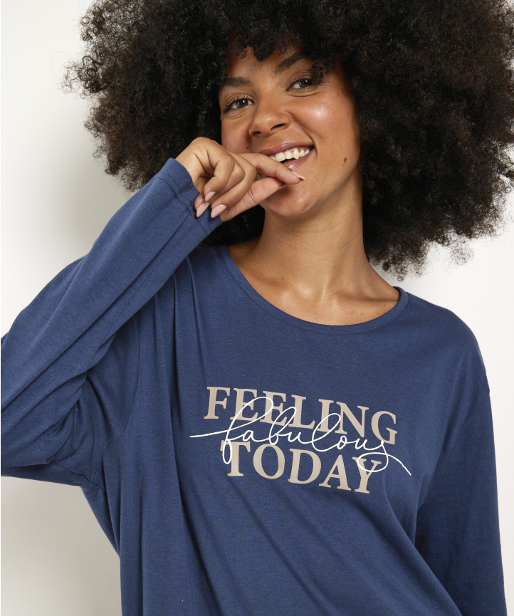 ENJOYNIGHT Nachtjapon voor Dames Flanellen Lange Mouwen Nachthemd Knoopsluiting Slaapshirt Nachtkleding (Large,Blauw Groen Rood
