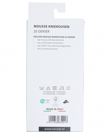 3-pack mousse kniekous 20 den