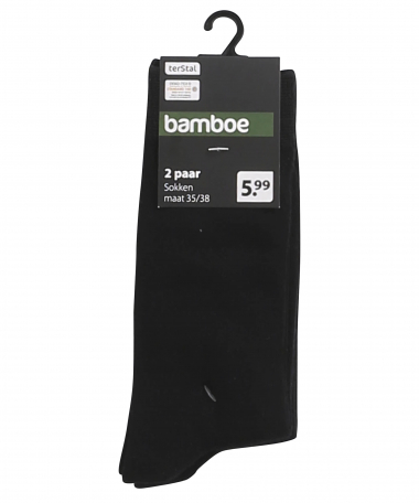 2-pack sokken bamboe