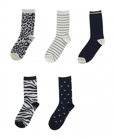 5-pack sokken dessin