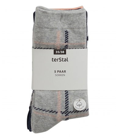 5-pack sokken dessin