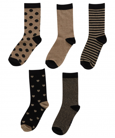 5-pack sokken dessin