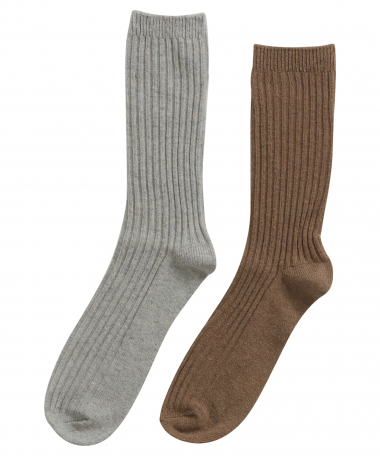 2-pack sokken rib