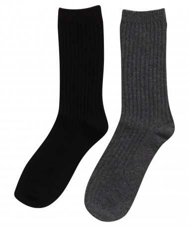 2-pack sokken rib