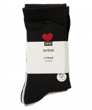 5-pack sokken dessin