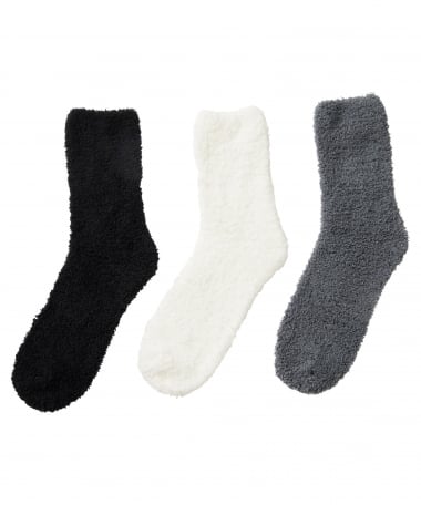 3-pack fluffy sokken
