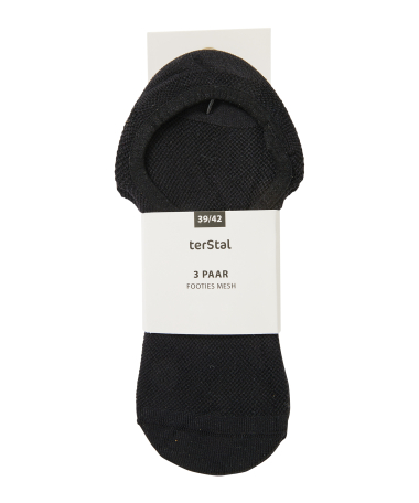 3-pack footies mesh