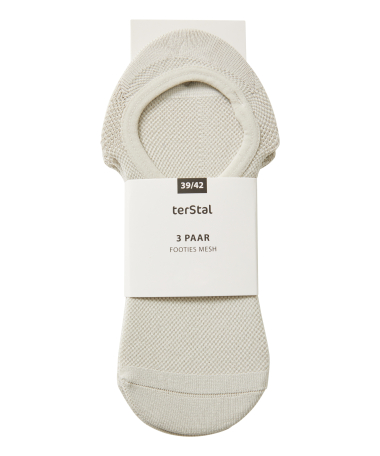 3-pack footies mesh