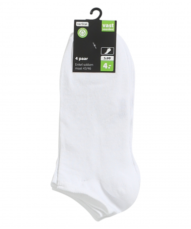4-pack sneakersokken uni