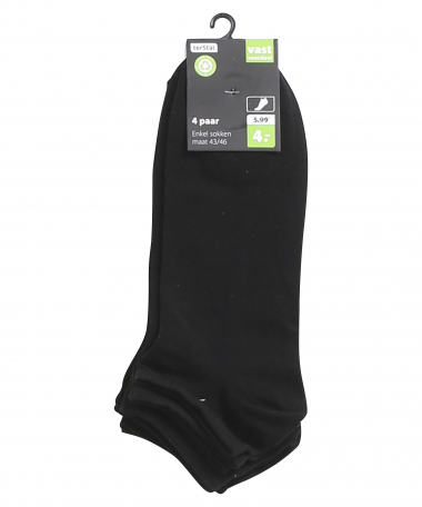 4-pack sneakersokken uni
