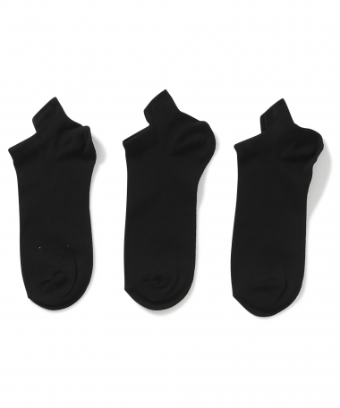 3-pack sneakersokken hak