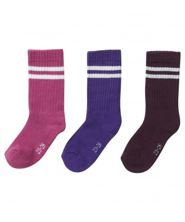 3-pack sokken met strepen