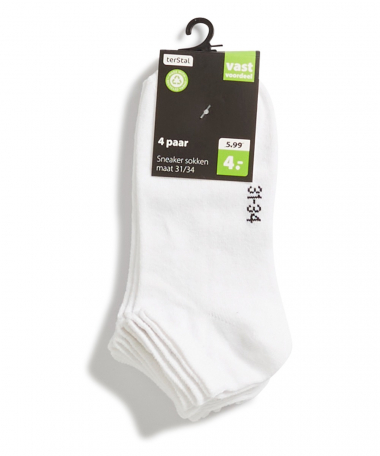 4-pack sneakersokken