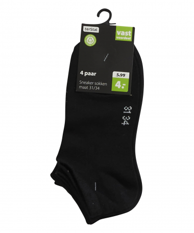 4-pack sneakersokken
