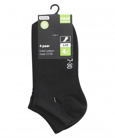4-pack sneakersokken uni