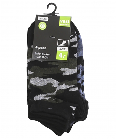 4-pack sneakersokken
