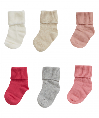 6-pack baby sokken rib