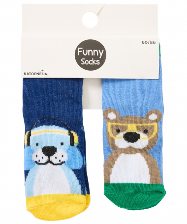 2-pack funny baby sokken