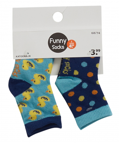 2-pack funny baby sokken