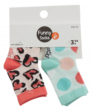 2-pack funny baby sokken