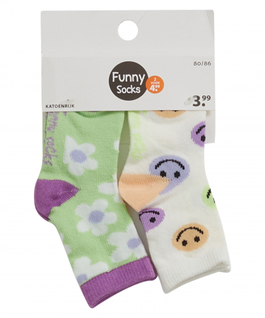 2-pack funny baby sokken