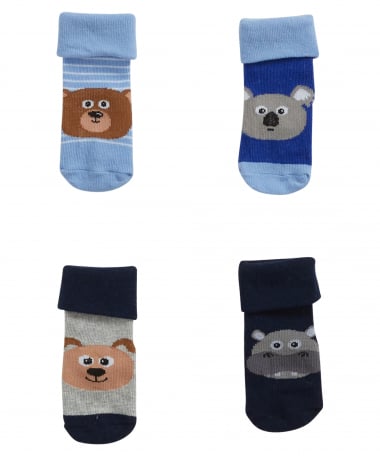 4-pack baby sokken dessin