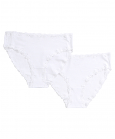 2-pack slip met kant