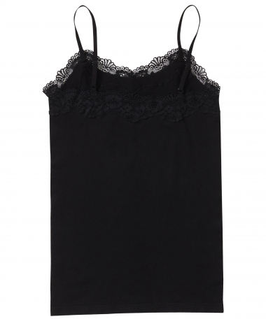 naadloze singlet met kant