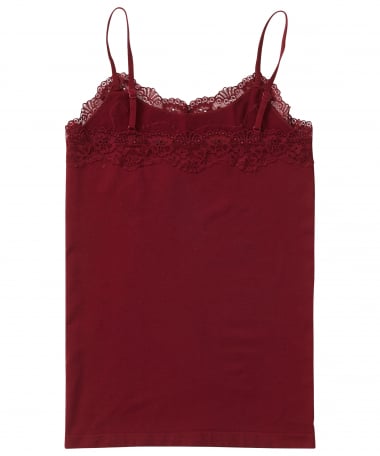 naadloze singlet met kant