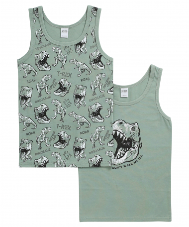 2-pack singlet dino