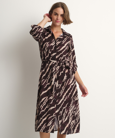 Midi jurk met print