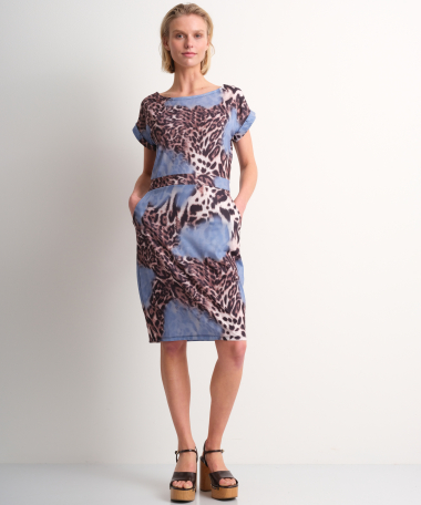 korte jersey jurk