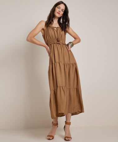halter jurk lang