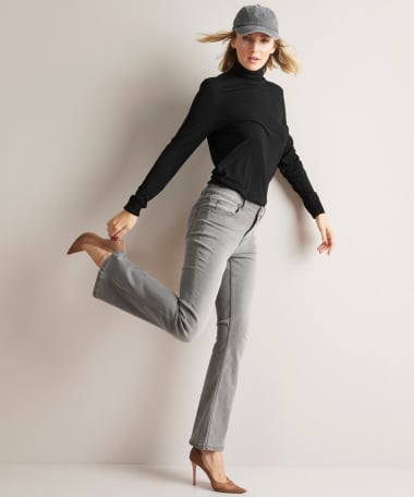 flared fit stretch jeans - noa