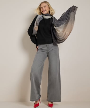 wide fit stretch jeans - lara