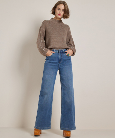 wide fit stretch jeans - lara