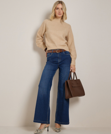 wide fit stretch jeans - lara