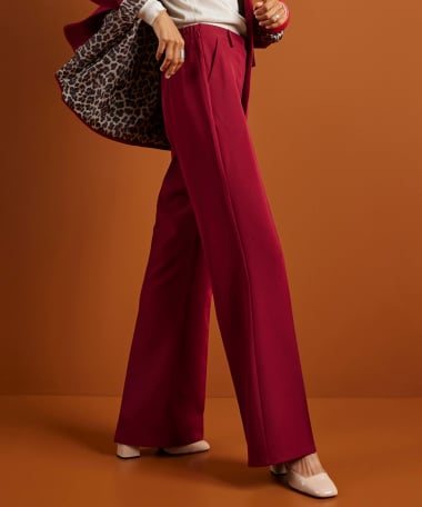uni flared fit broek