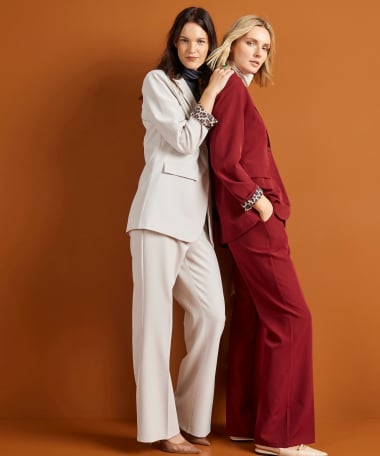 uni flared fit broek